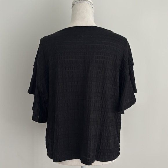 Ruby Rd Black Women's Top Petite Large - Picture 4 of 9